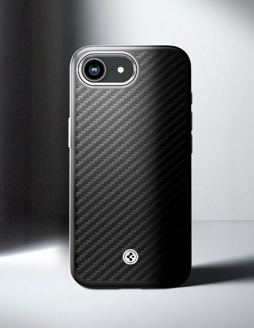 Spigen Enzo Aramid MagSafe case for iPhone 16e Matte Black