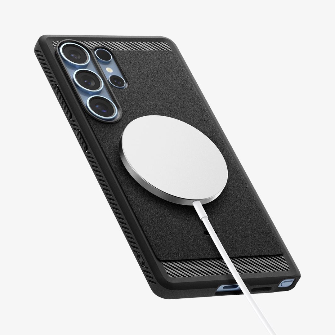Spigen Rugged Armor MagSafe Samsung Galaxy S25 Ultra Matte Black