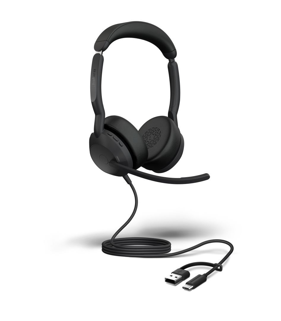 Jabra Evolve2 50 USB-C/A MS Stereo Headset Black Jabra Evolve2 50 USB-C/A MS Stereo Headset Black