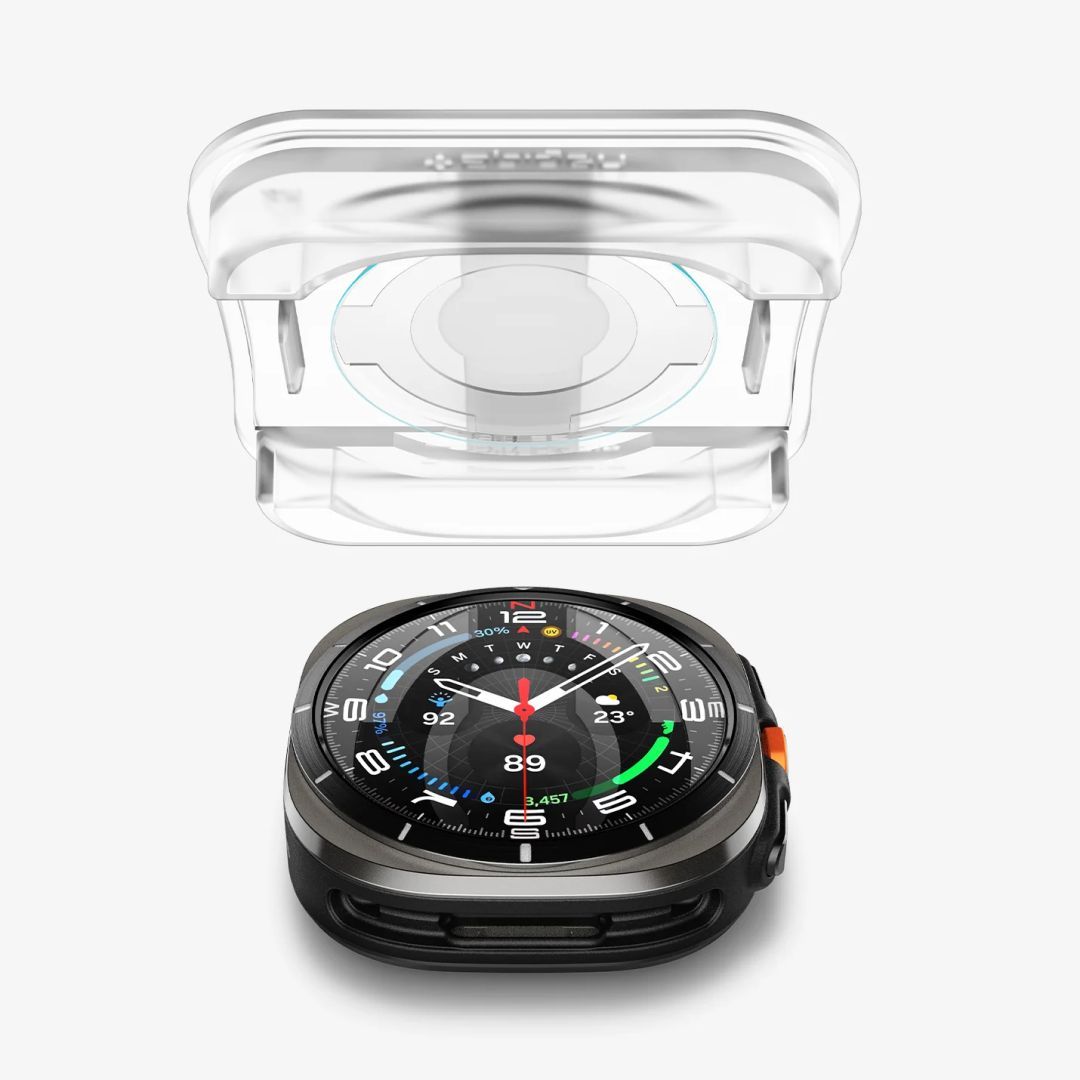 Spigen Glass tR EZ Fit 2 Pack Samsung Galaxy Watch Ultra Transparency