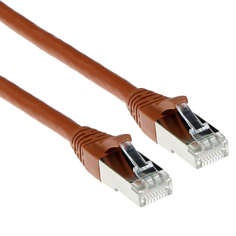 ACT CAT6A S-FTP Patch Cable 3m Brown ACT CAT6A S-FTP Patch Cable 3m Brown