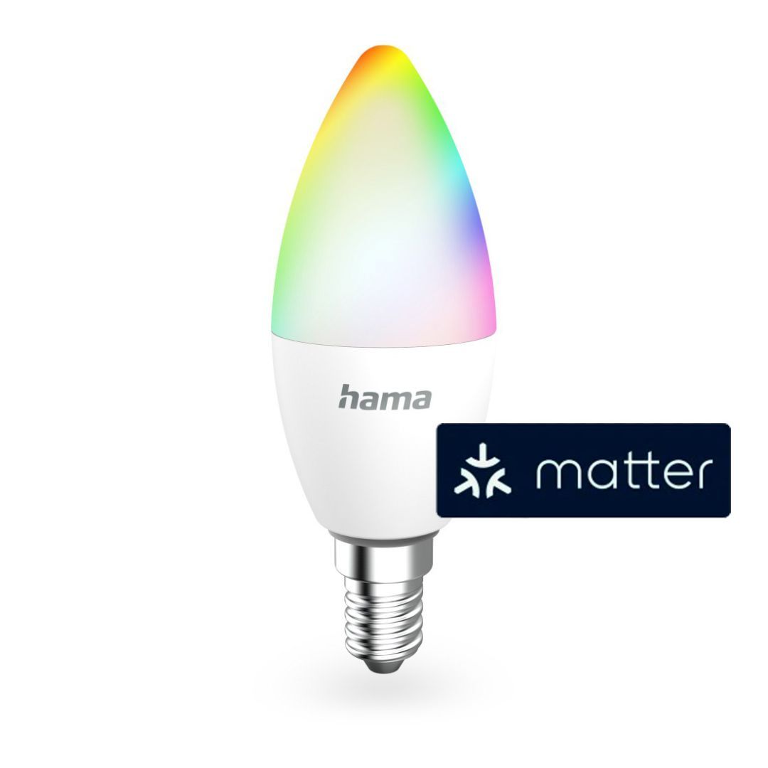 Hama E14 RGBW 4,9W Matter Smart LED Hama E14 RGBW 4,9W Matter Smart LED