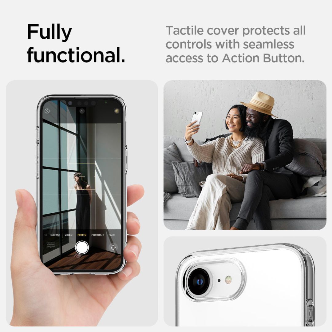 Spigen Liquid Crystal MagSafe iPhone 16e Clear White Spigen Liquid Crystal MagSafe iPhone 16e Clear White