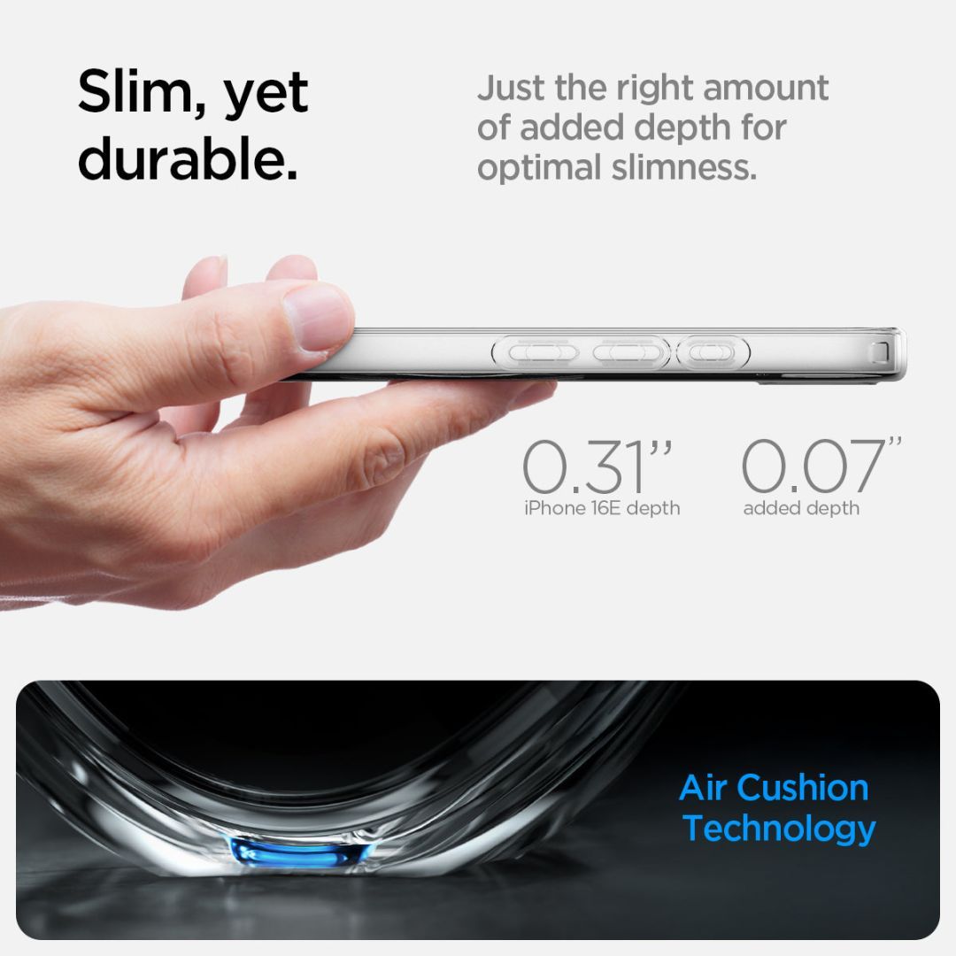 Spigen Liquid Crystal MagSafe iPhone 16e Clear White Spigen Liquid Crystal MagSafe iPhone 16e Clear White