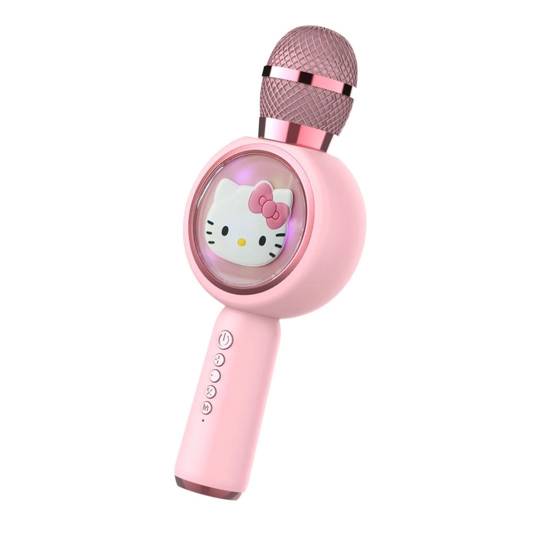 OTL Technologies HK1210 Hello Kitty PopSing LED Karaoke Microphone Pinlk