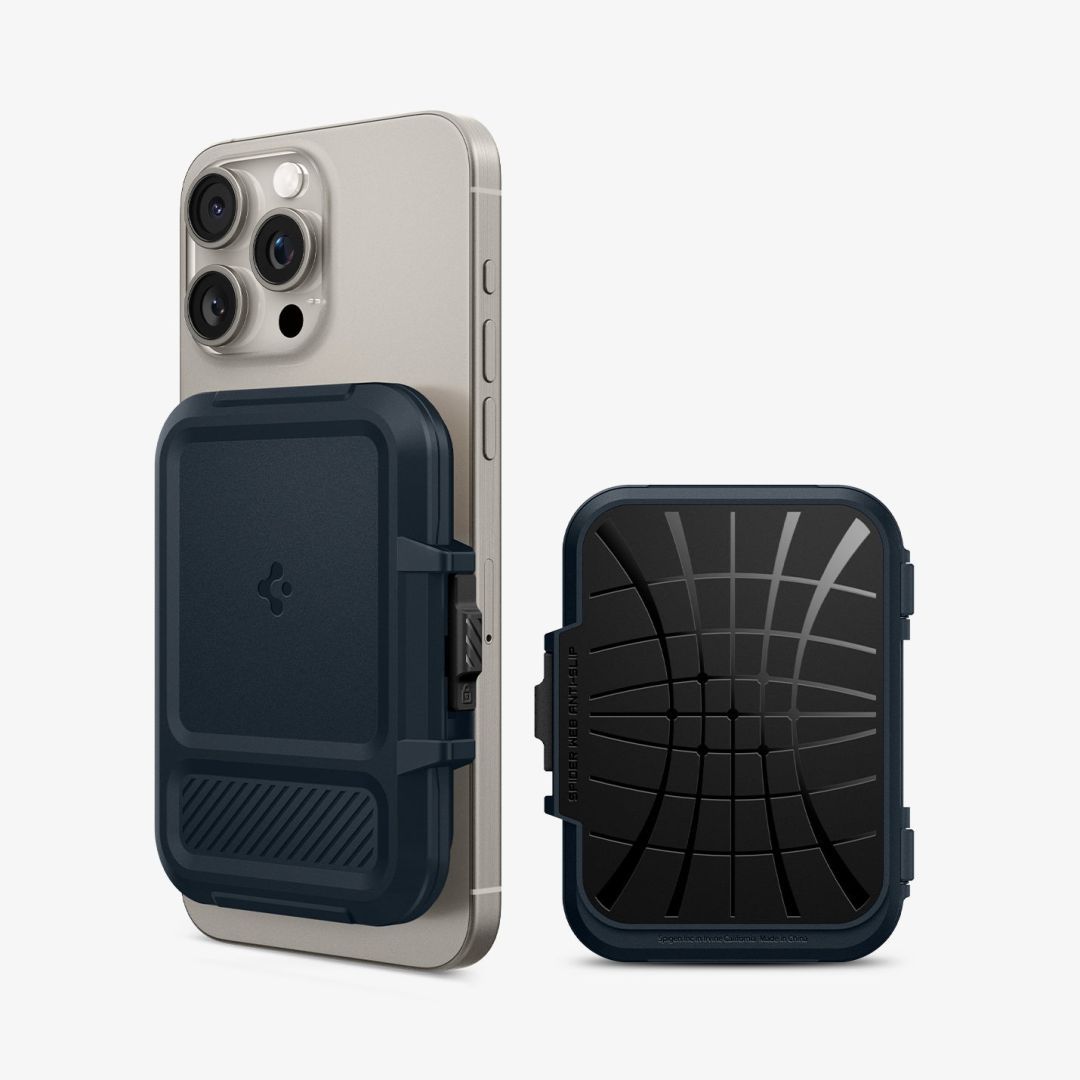 Spigen iPhone Lock Fit MagSafe Wallet Metal Slate Spigen iPhone Lock Fit MagSafe Wallet Metal Slate