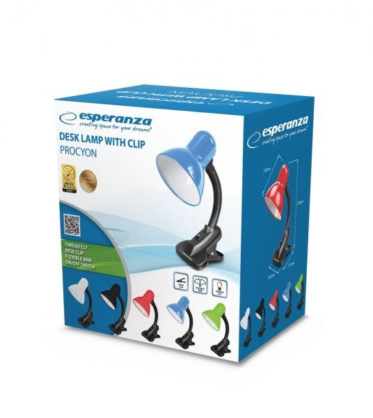 Esperanza Procyon E27 Desk Lamp Black Esperanza Procyon E27 Desk Lamp Black