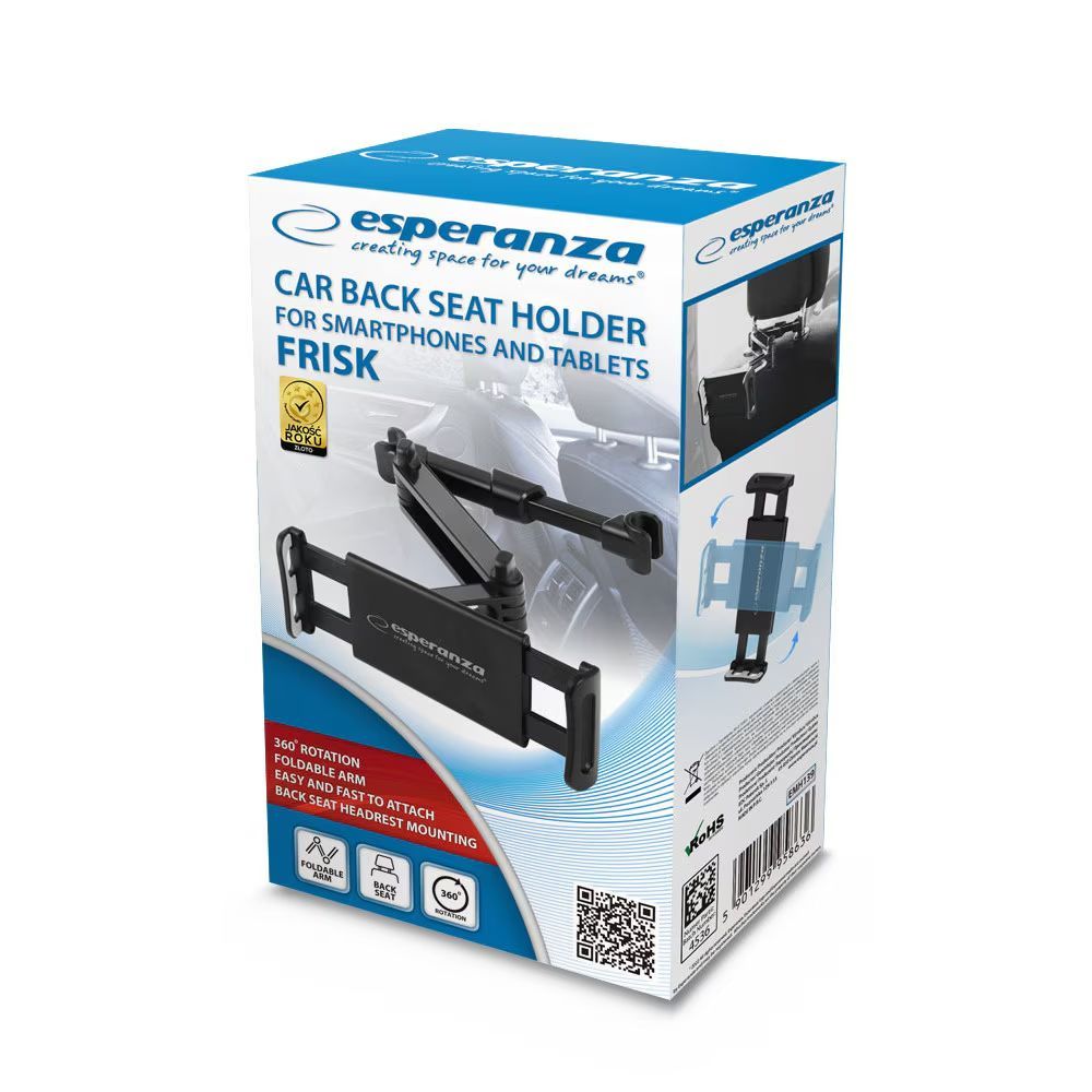 Esperanza Frisk Car Phones/Tablets Holder Black Esperanza Frisk Car Phones/Tablets Holder Black