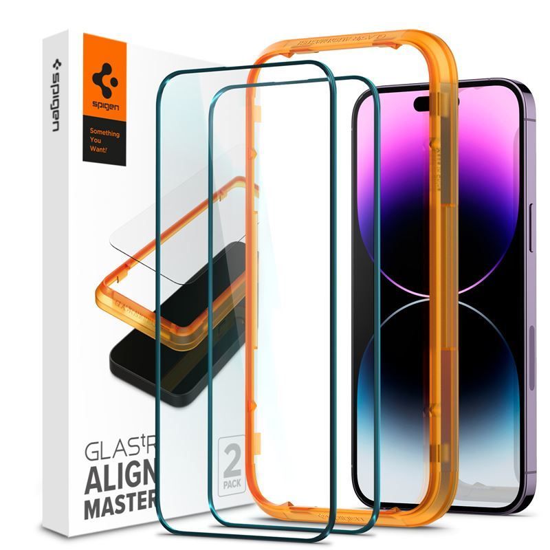 Spigen tR Align Master 2 Pack, FC black - iPhone 14 Pro Spigen tR Align Master 2 Pack, FC black - iPhone 14 Pro