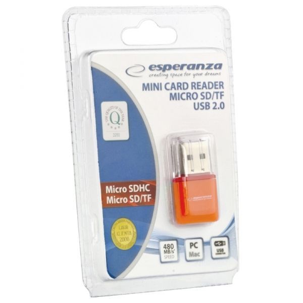 Esperanza Micro SD USB kártyaolvasó Esperanza Micro SD USB kártyaolvasó