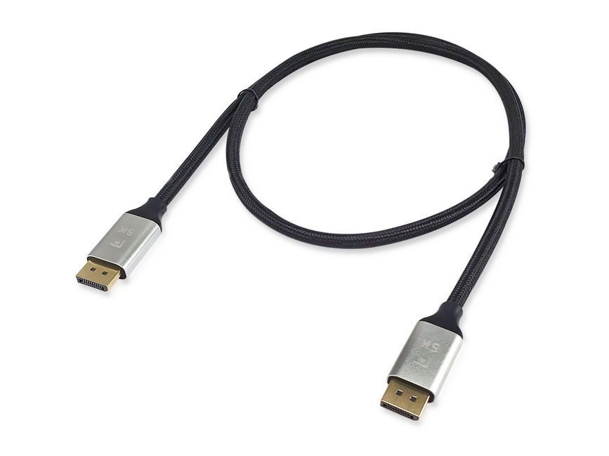 EQuip DisplayPort to DisplayPort 1.4 8K/60Hz Premium cable 1m Black EQuip DisplayPort to DisplayPort 1.4 8K/60Hz Premium cable 1m Black