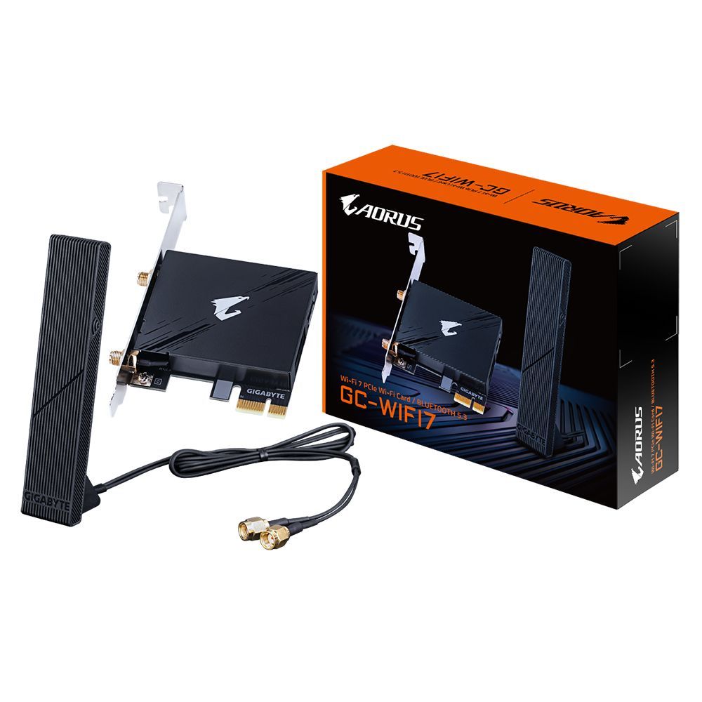 Gigabyte GC-WIFI7 Wi-Fi 7 PCIe Wi-Fi Card Gigabyte GC-WIFI7 Wi-Fi 7 PCIe Wi-Fi Card