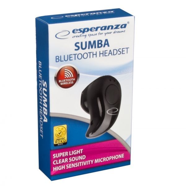 Esperanza EH185 Sumba Bluetooth headset Black Esperanza EH185 Sumba Bluetooth headset Black