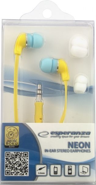 Esperanza EH147Y Earphone Neon Yellow Esperanza EH147Y Earphone Neon Yellow