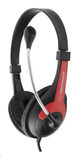 Esperanza Rooster Headset Black/Red Esperanza Rooster Headset Black/Red