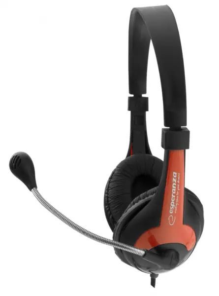 Esperanza Rooster Headset Black/Red Esperanza Rooster Headset Black/Red