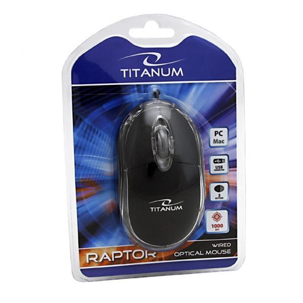 Esperanza Titanum Raptor mouse Black Esperanza Titanum Raptor mouse Black