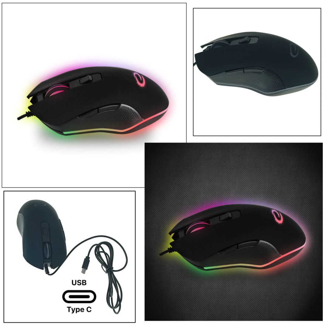 Esperanza Nemesis RGB Gaming Mouse Black Esperanza Nemesis RGB Gaming Mouse Black