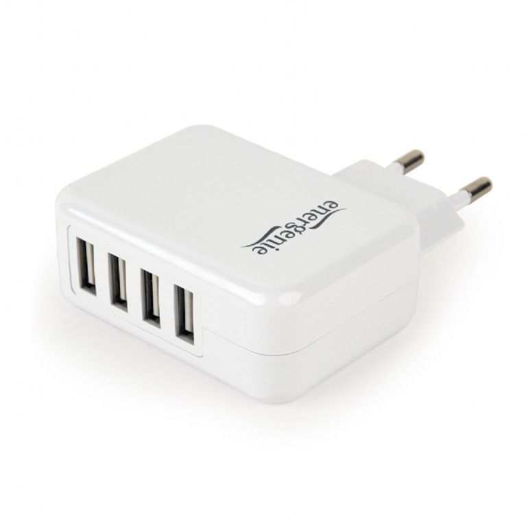 Gembird EG-U4AC-02 Universal USB Charger White Gembird EG-U4AC-02 Universal USB Charger White