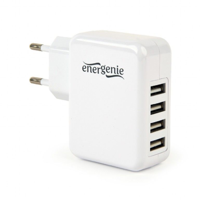 Gembird EG-U4AC-02 Universal USB Charger White Gembird EG-U4AC-02 Universal USB Charger White