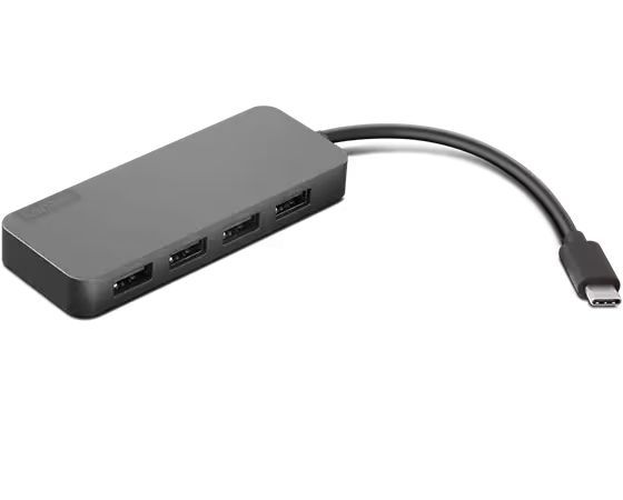 Lenovo USB-C to 4 Port USB-A Hub Iron Gray Lenovo USB-C to 4 Port USB-A Hub Iron Gray