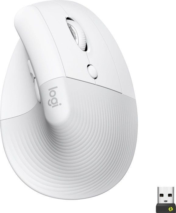 Logitech LIFT Vertical Ergonomic Bluetooth Mouse Pale Grey Logitech LIFT Vertical Ergonomic Bluetooth Mouse Pale Grey