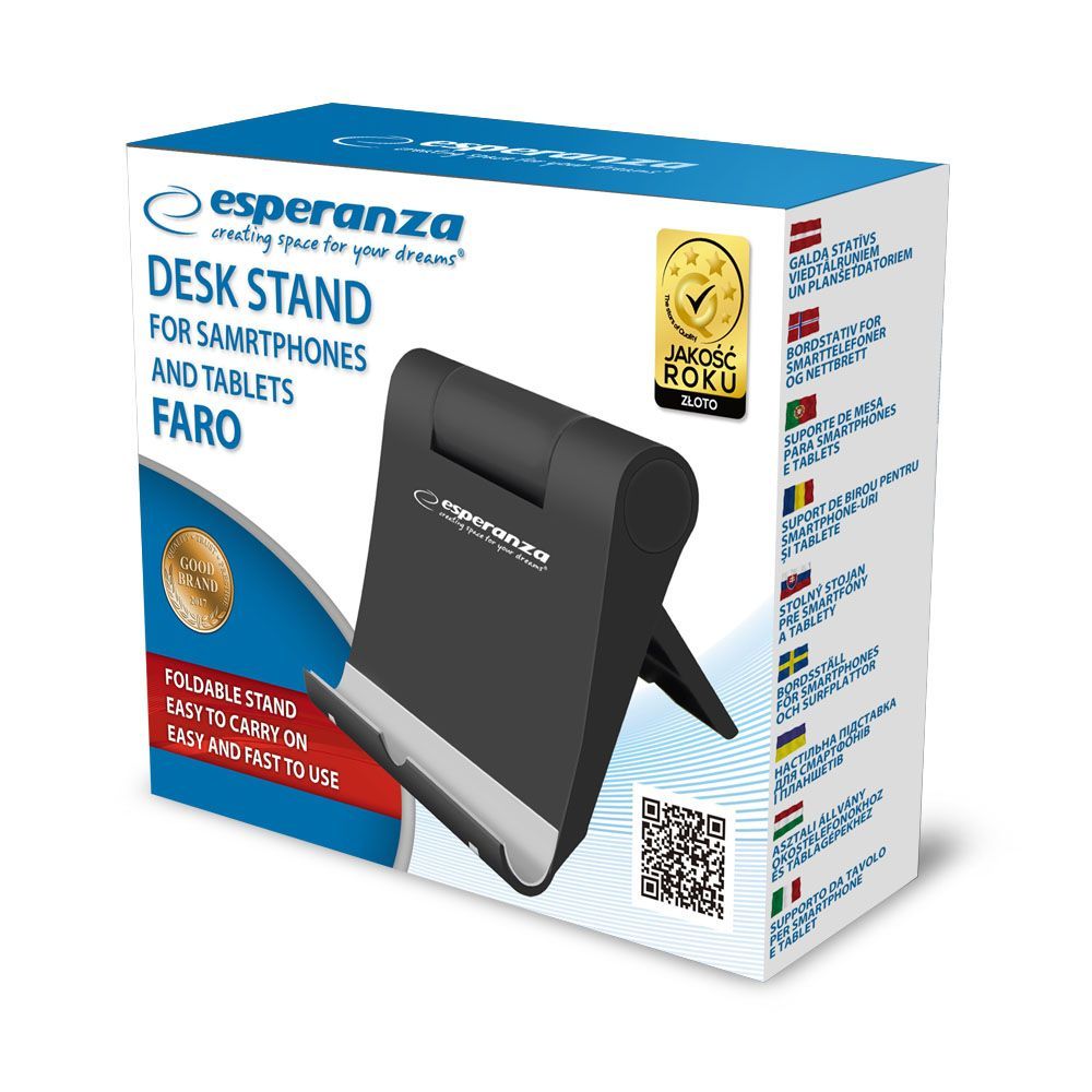 Esperanza EMH141 Faro compact foldable stand Black Esperanza EMH141 Faro compact foldable stand Black