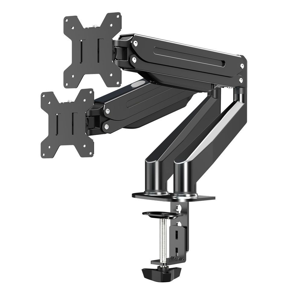 Esperanza ERW020 Mache desk mount for two monitors 17"-27" Black