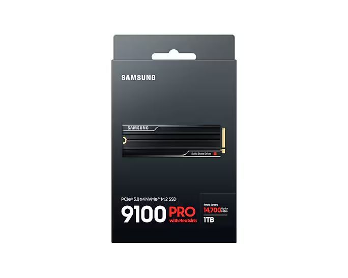Samsung 1TB M.2 2280 NVMe 9100 Pro with Heatsink