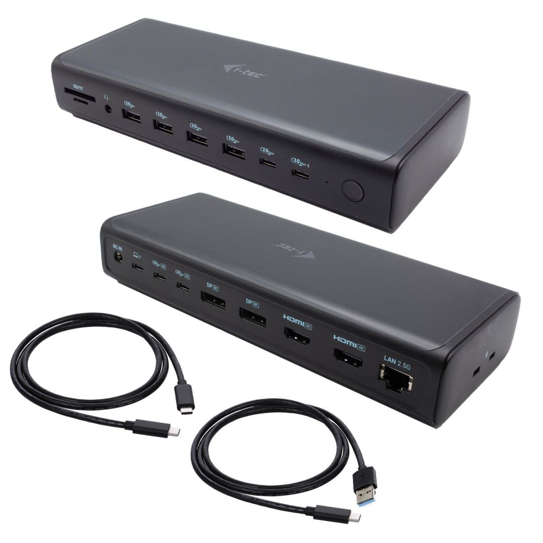 I-TEC Universal 6x 4K/60Hz Display Docking Station + Power Delivery 140W I-TEC Universal 6x 4K/60Hz Display Docking Station + Power Delivery 140W