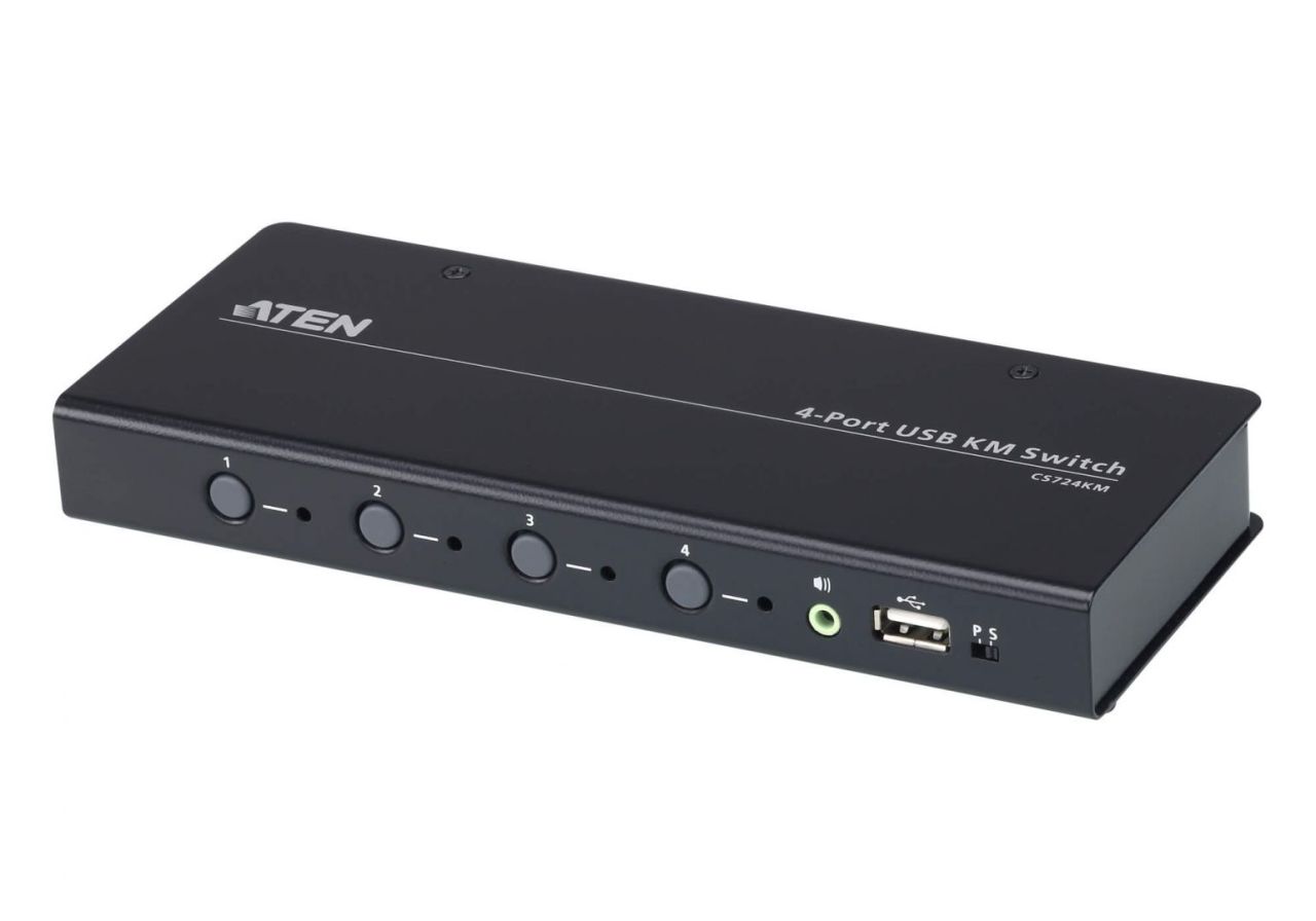 ATEN CS724KM 4-port USB Boundless KM Switch + Cables ATEN CS724KM 4-port USB Boundless KM Switch + Cables