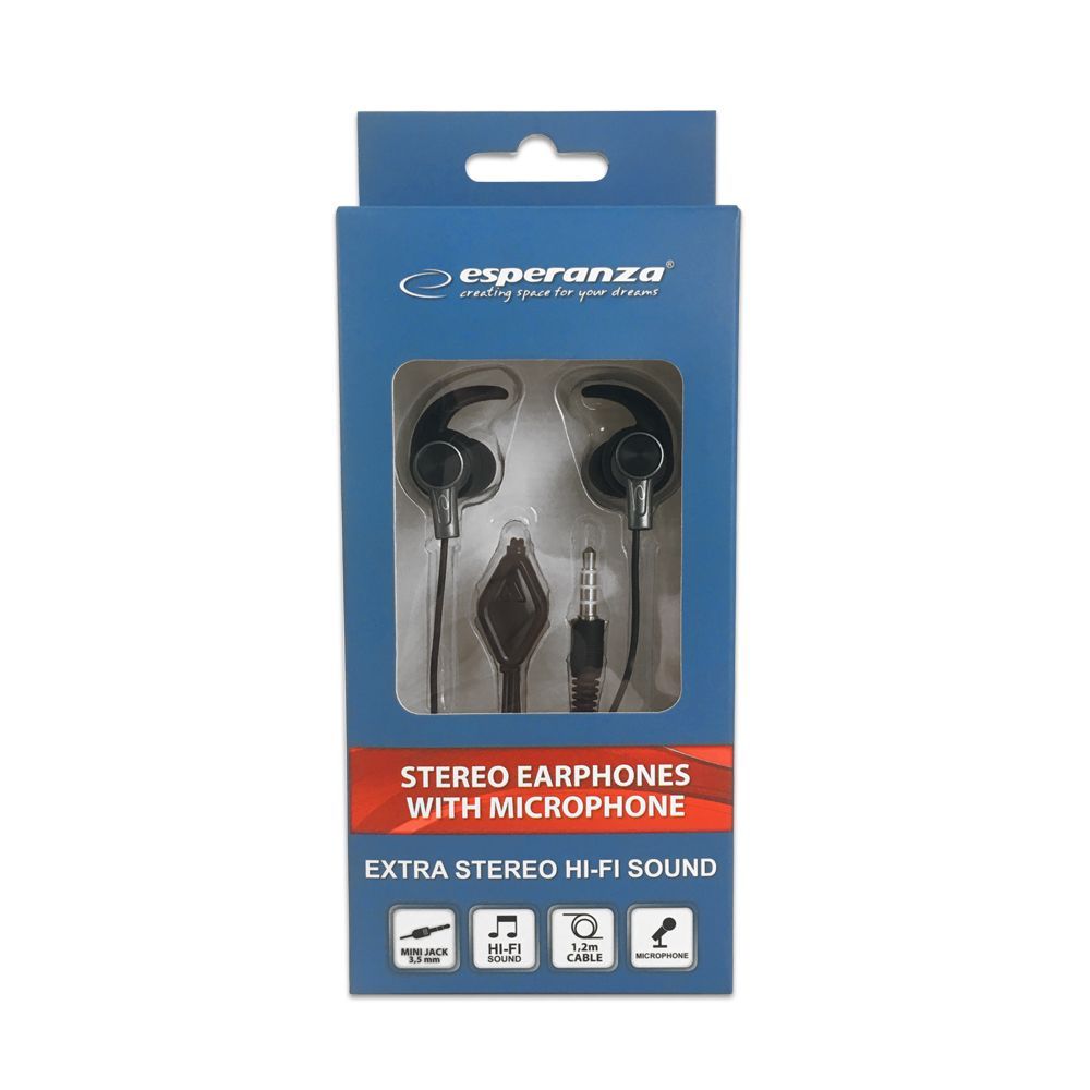 Esperanza EH198KS Headset Black/Graphite