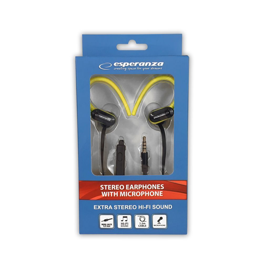 Esperanza EH197KY Headset Black/Yellow Esperanza EH197KY Headset Black/Yellow