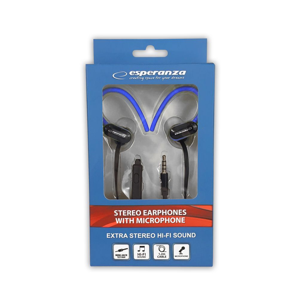 Esperanza EH197KB Headset Black/Blue