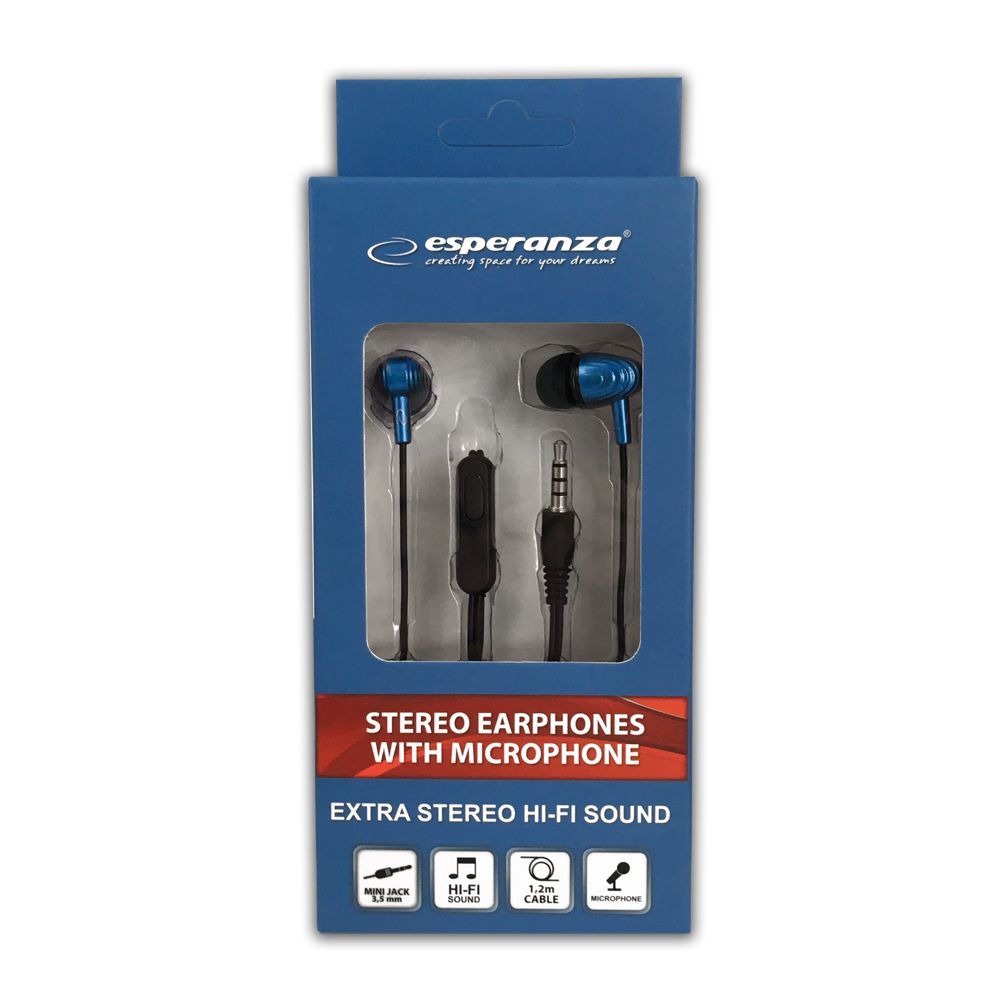 Esperanza EH193KB Headset Black/Blue
