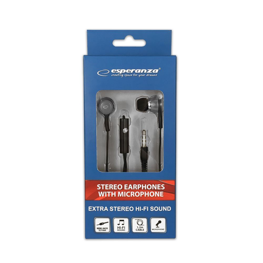 Esperanza EH192K Headset Black/Grey