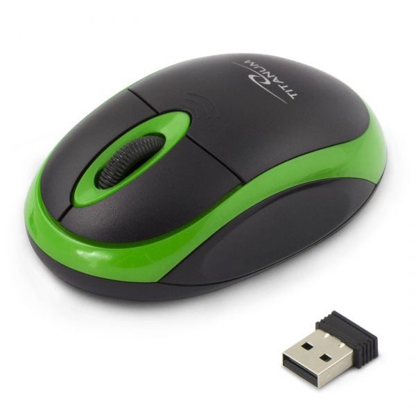 Esperanza Titanum Wireless Mouse Black/Green Esperanza Titanum Wireless Mouse Black/Green