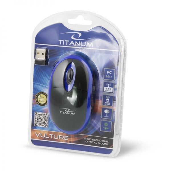 Esperanza Titanum Wireless Mouse Black/Blue Esperanza Titanum Wireless Mouse Black/Blue