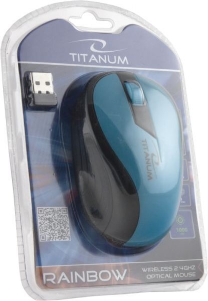 Esperanza Titanum Wireless Mouse Rainbow Turquise Esperanza Titanum Wireless Mouse Rainbow Turquise