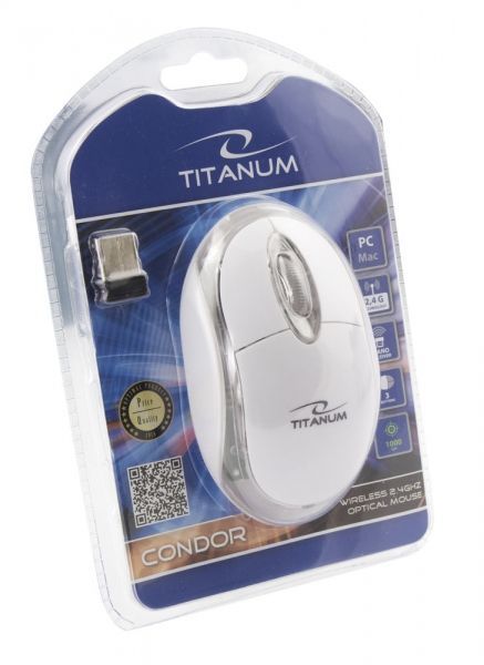Esperanza Titanum Wireless Mouse Condor White Esperanza Titanum Wireless Mouse Condor White