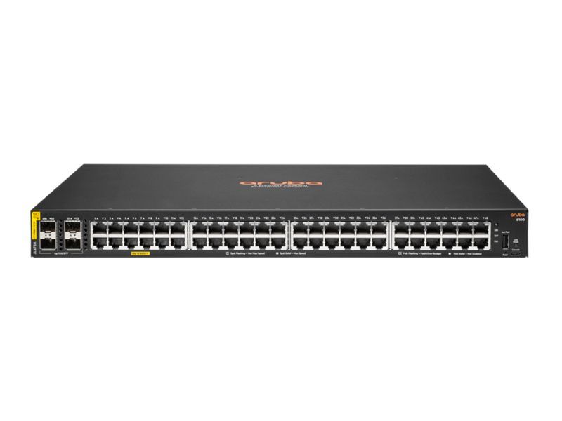 HP Aruba 6100 48G Class4 PoE 4SFP+ 370W Switch HP Aruba 6100 48G Class4 PoE 4SFP+ 370W Switch