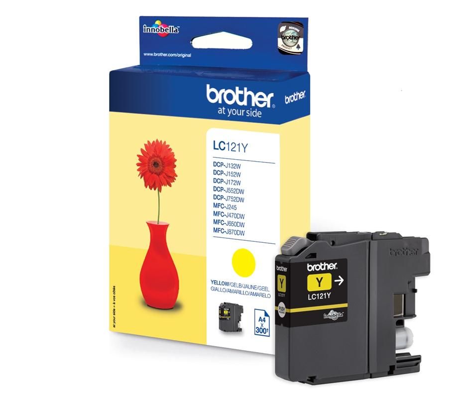 Brother LC-121Y Yellow tintapatron Brother LC-121Y Yellow tintapatron