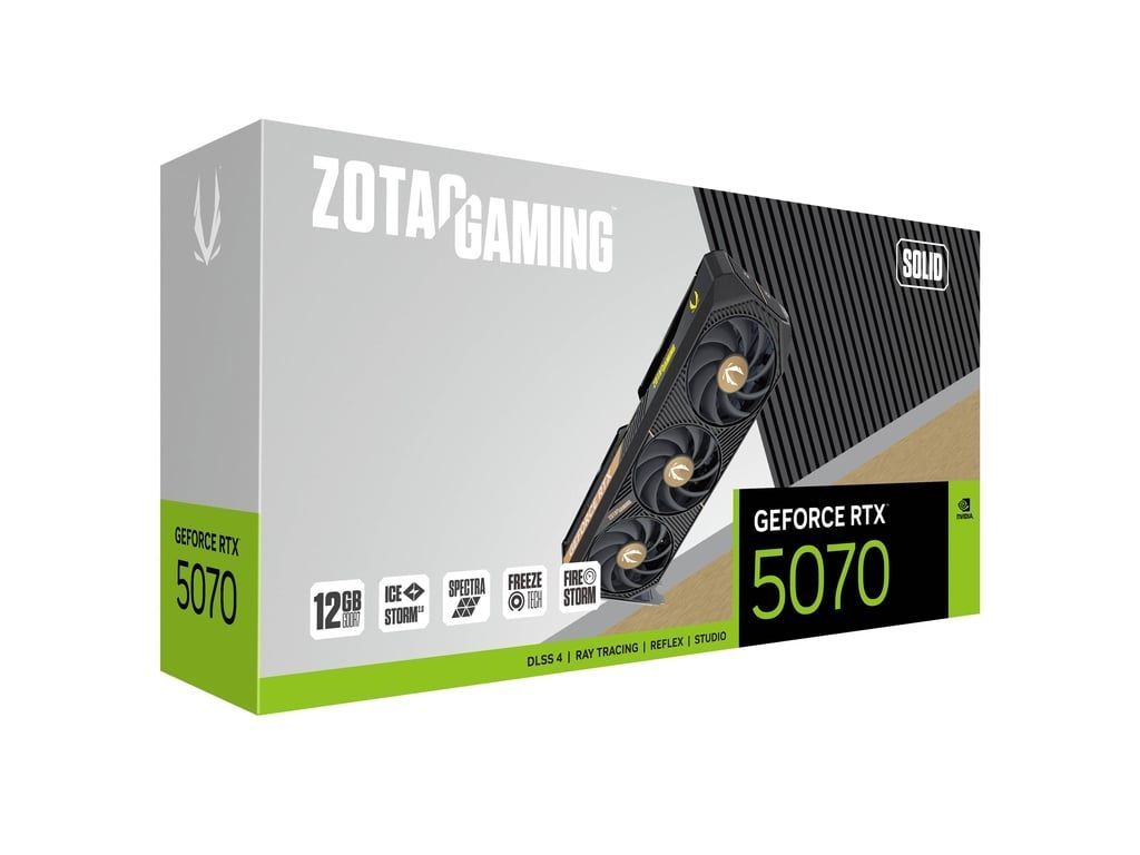Zotac GeForce RTX5070 12GB GDDR7 Gaming Solid