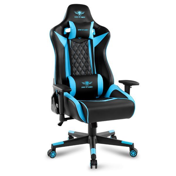 Spirit Of Gamer Crusader Gaming Chair Black/Blue Spirit Of Gamer Crusader Gaming Chair Black/Blue