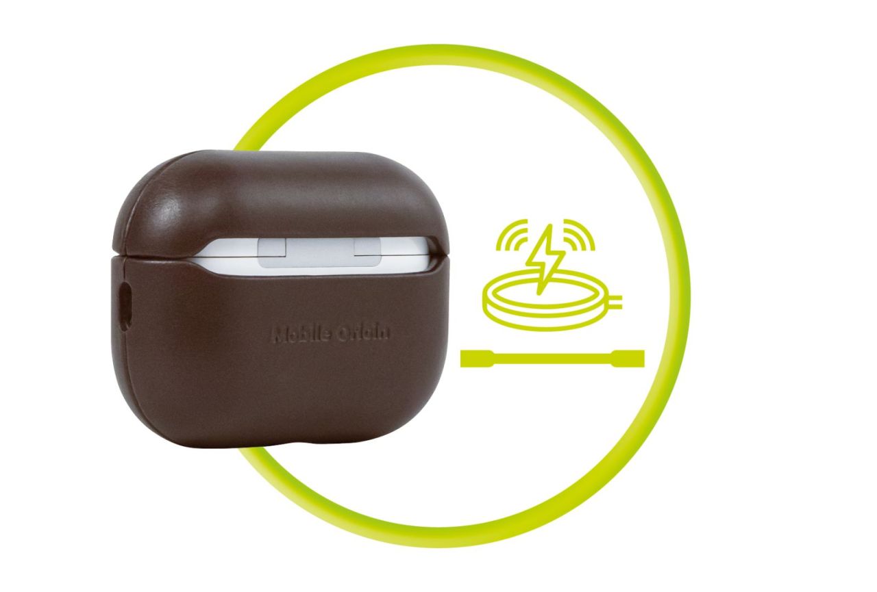 Mobile Origin AirPods Pro 2 Leather Case Brown Mobile Origin AirPods Pro 2 Leather Case Brown