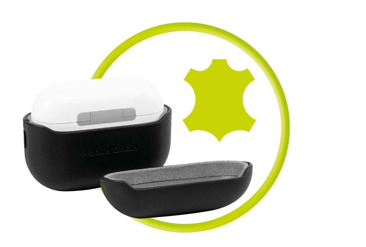 Mobile Origin AirPods Pro 2 Leather Case Black Mobile Origin AirPods Pro 2 Leather Case Black