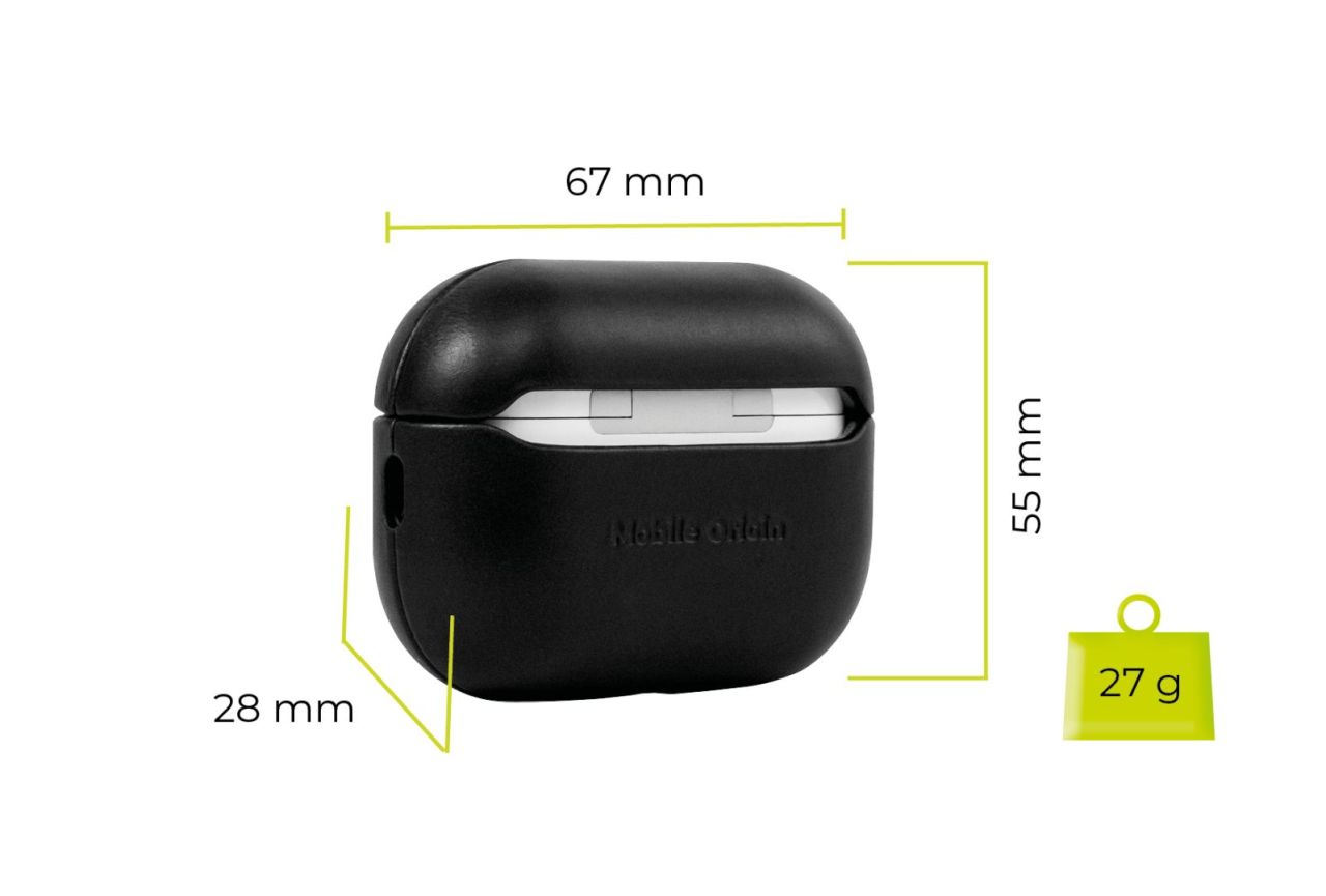 Mobile Origin AirPods Pro 2 Leather Case Black Mobile Origin AirPods Pro 2 Leather Case Black