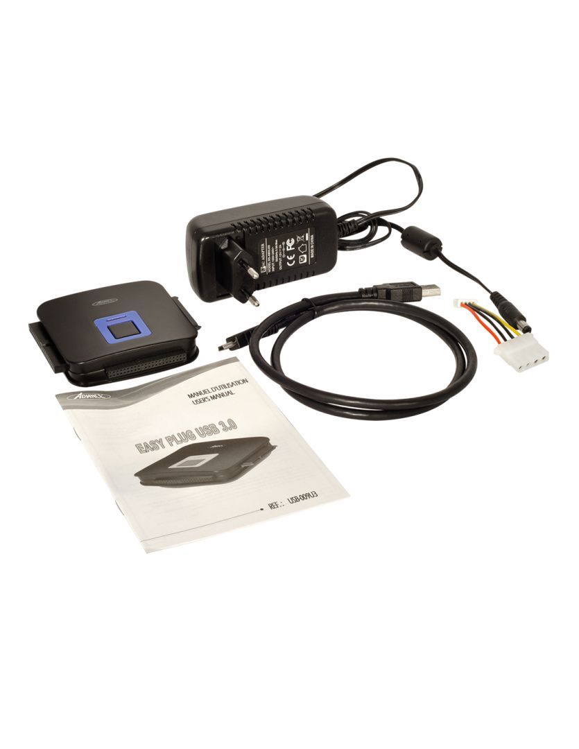 Advance EasyPlug 2,5" / 3,5" USB3.0 to SATA/IDE Black Advance EasyPlug 2,5" / 3,5" USB3.0 to SATA/IDE Black
