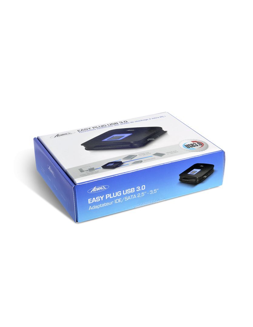 Advance EasyPlug 2,5" / 3,5" USB3.0 to SATA/IDE Black Advance EasyPlug 2,5" / 3,5" USB3.0 to SATA/IDE Black