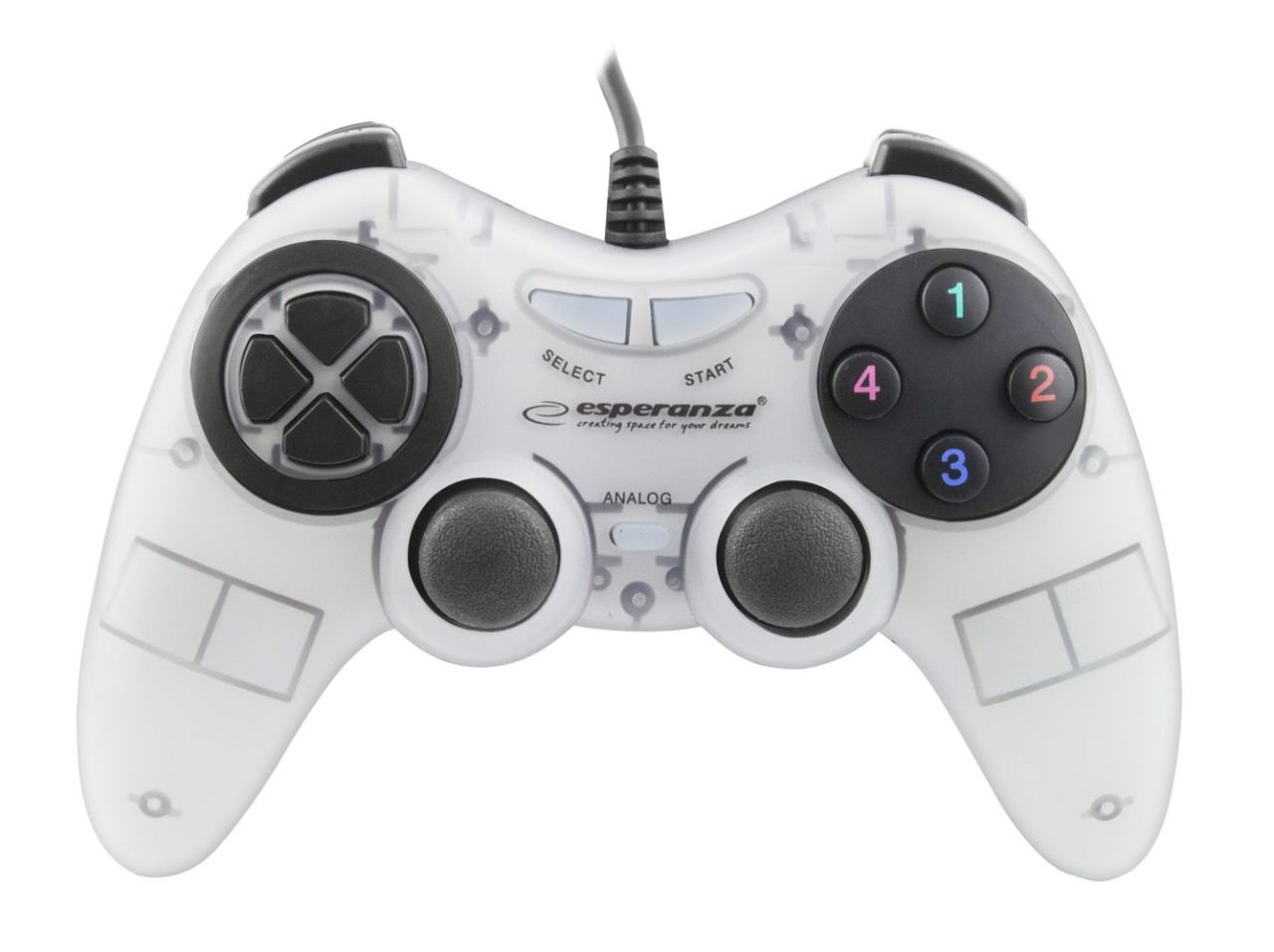 Esperanza Fighter USB Gamepad White Esperanza Fighter USB Gamepad White